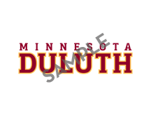 The words "Minnesota Duluth" in maroon and gold.